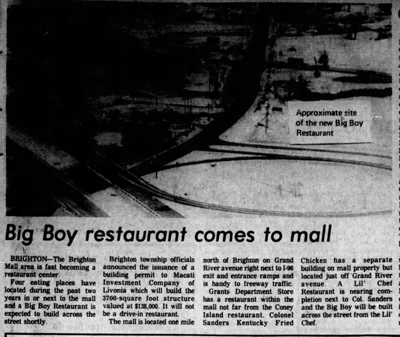 Brighton Mall - Dec 20 1972 Big Boy Opening (newer photo)
